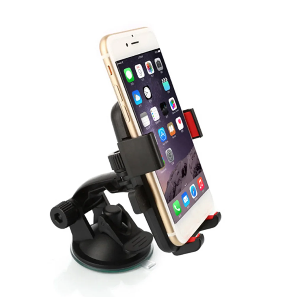 

Car Phone Mount Windshield Dashboard Strong Suction Universal Holder 360 Rotation For Smartphone Gps Mp4 Devices Blue