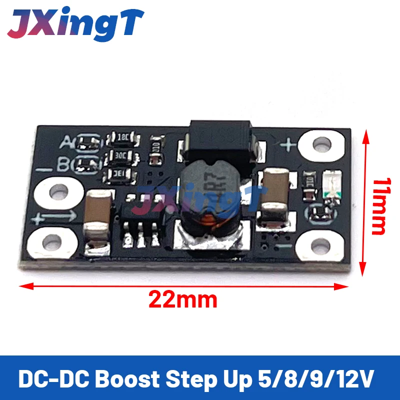 1PCS/5PCS Newest Multi-function Mini Boost Module Step Up Board 5V/8V/9V/12V 1.5A LED Indicator Diy Electronic Voltage Module