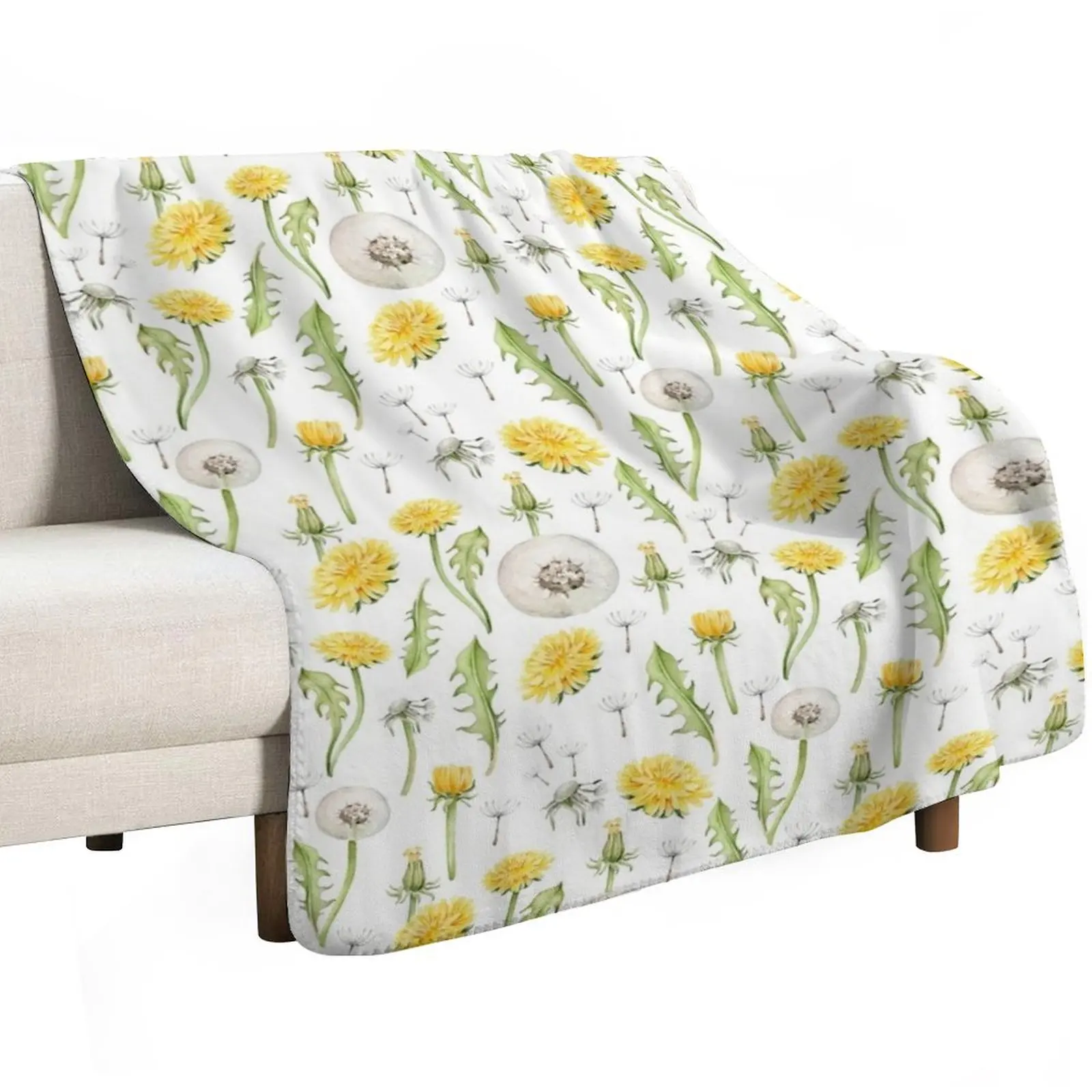 Dandelion flower Throw Blanket Baby Furrys Softest Soft Plaid Luxury Throw heavy to sleep Blankets