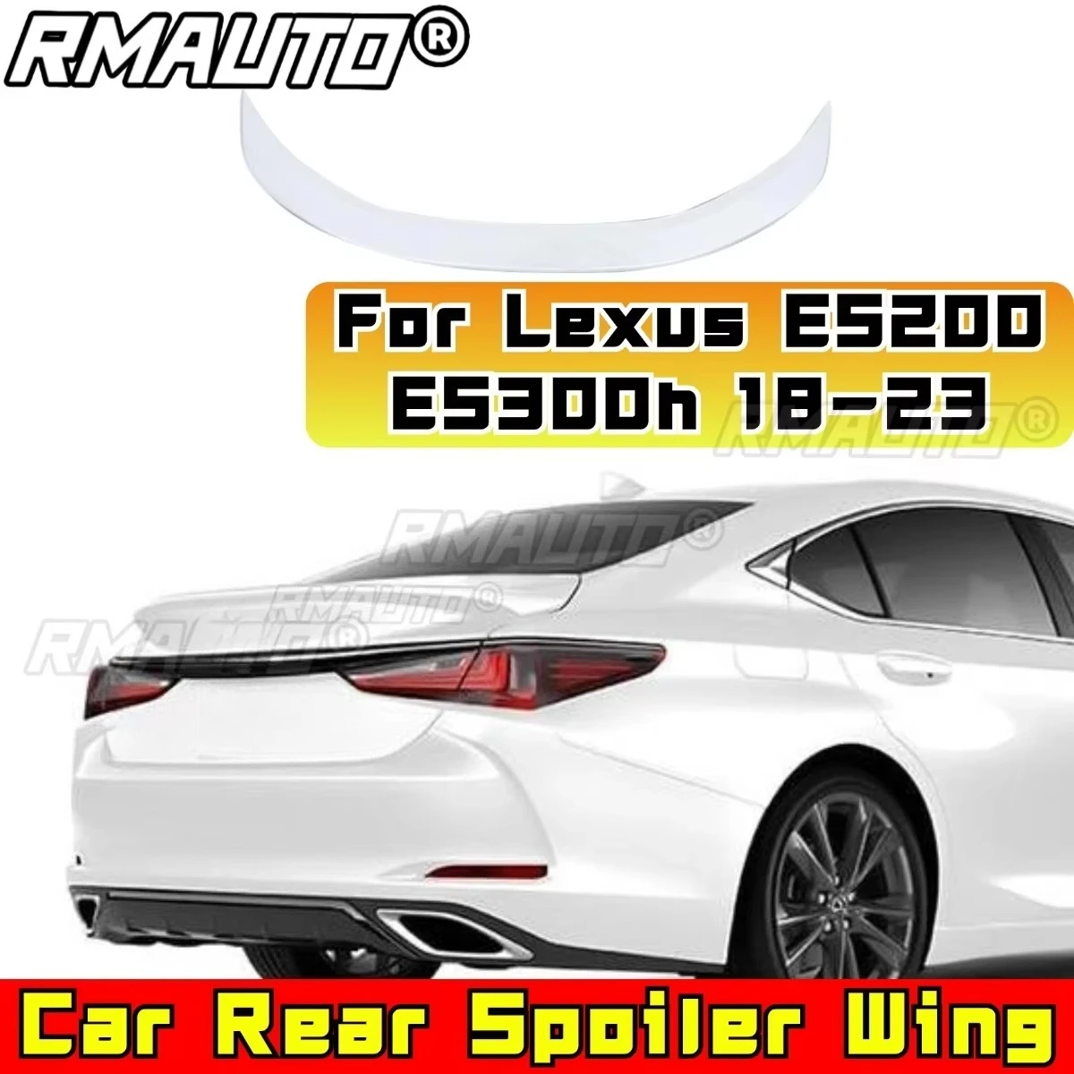 Car Rear Trunk Spoiler Modification Part for Lexus ES200 ES260 ES300h 2018-2023 Rear Trunk Spoiler Wing Car Accessories