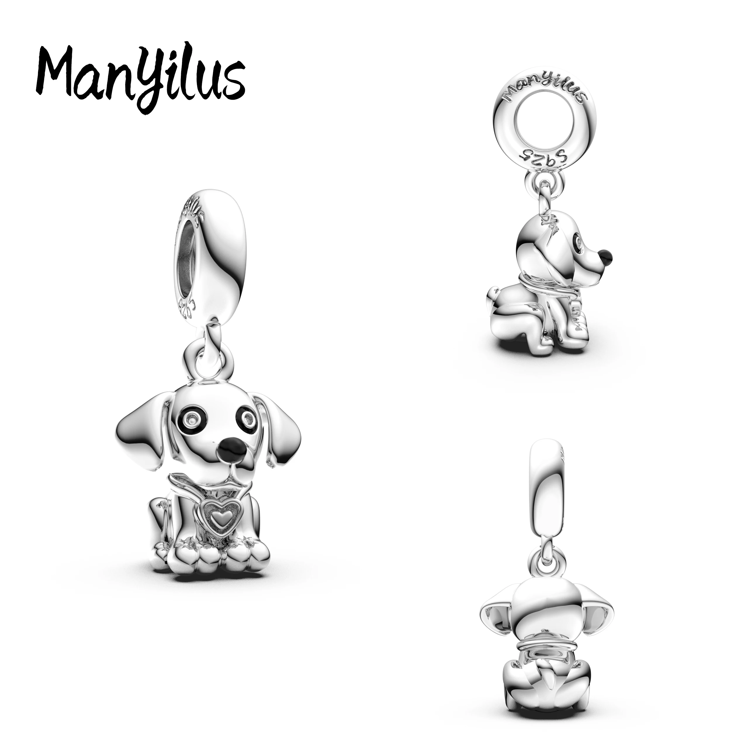 

Manyilus 2025 Dog Charms S925 Sterling Silver Women's Jewelry Beads For Original 925 Silver Charm Bracelet Charms For Jewelry
