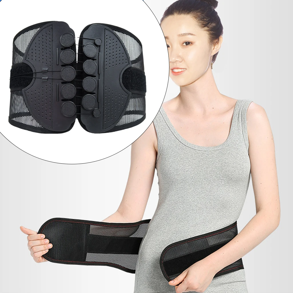 Back Support Belt Adjustable Lower Back Brace Lumbar Support for Scoliosis,Dual Adjustable Straps Lumbar Support back braces