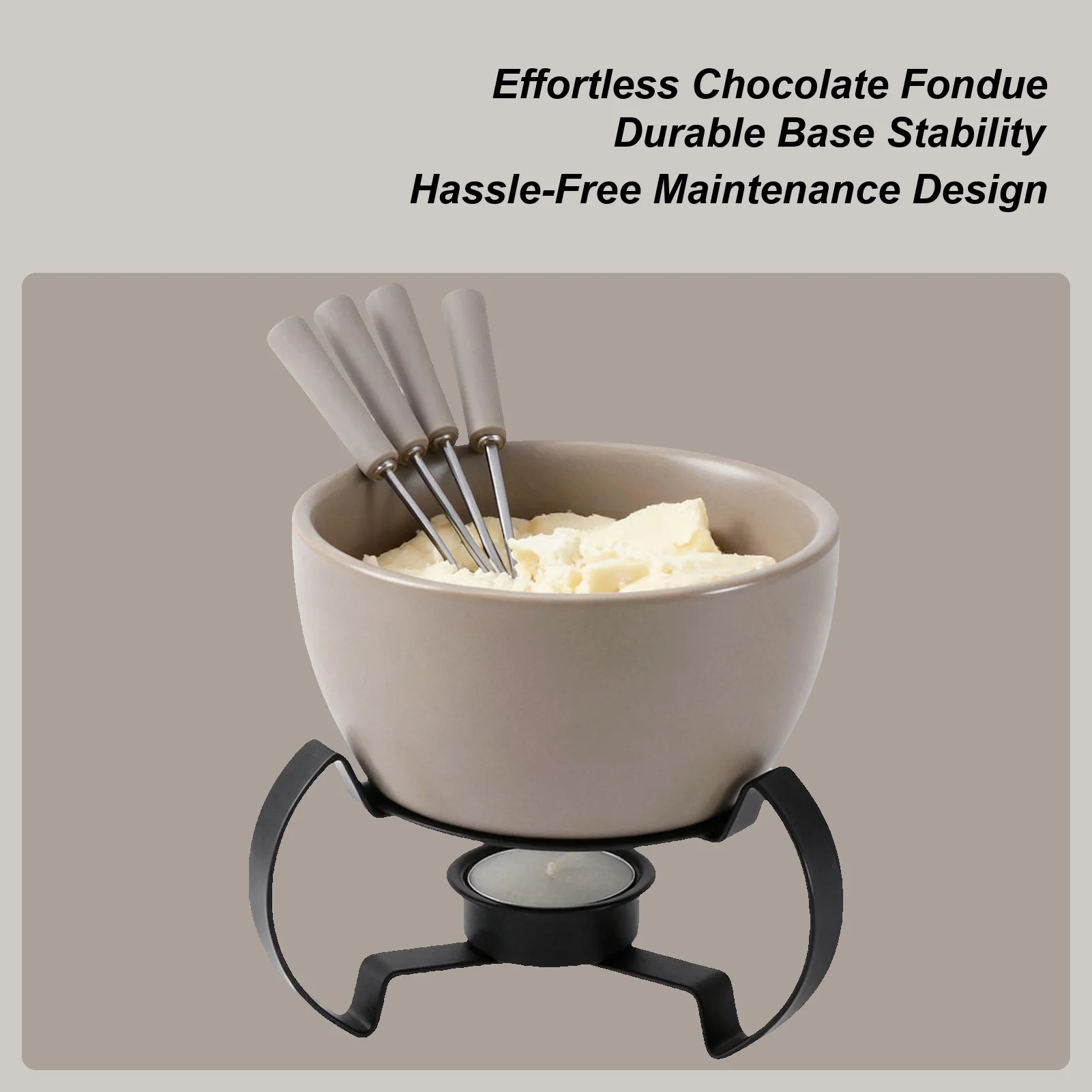 

Шоколадная кружка для фондю, мини-керамическая кружка 450 мл с вилками, милая чашка для фондю, кружка для плавления сыра, сыра, масла, десерта, крема, дома