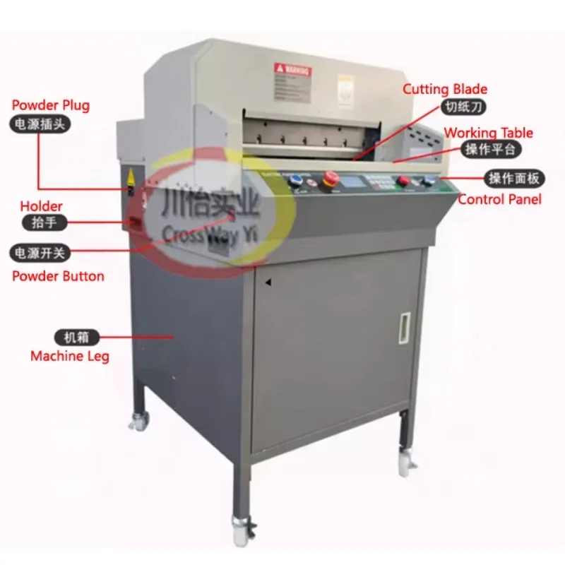 CrossWay Yi Industry New Model 450vgs Digital Paper Cutter Program Control Cutting Machine