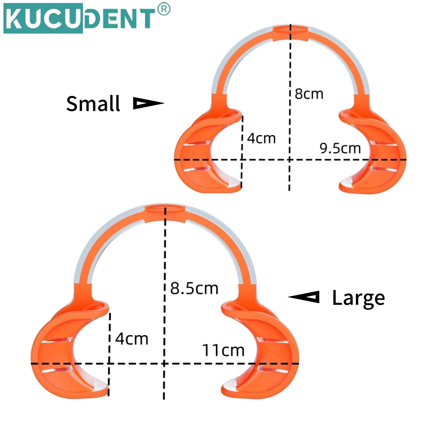 KUCUDENT Dental Soft Silicone Intraoral Lip Cheek Retractor C-Shape Mouth Opener Orthodontic Expander Dentistry Oral Care Tool