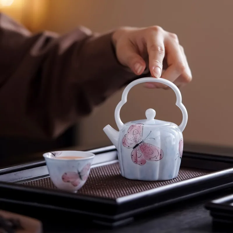 Fendie ladies special teapot household anti-scalding tea set, high-end exquisite beam pot