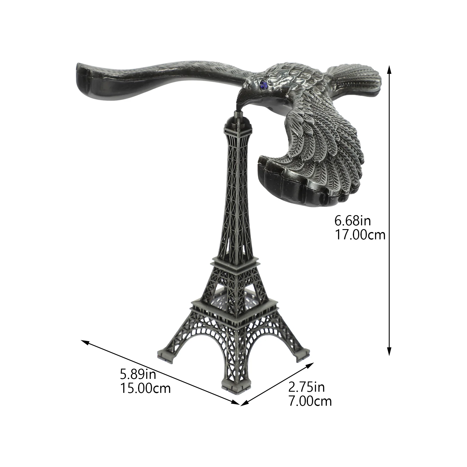 Balancing Eagle Tower Eiffel Balance Bird Adornment Decor Model Table Ornament Office Alloy Decorate