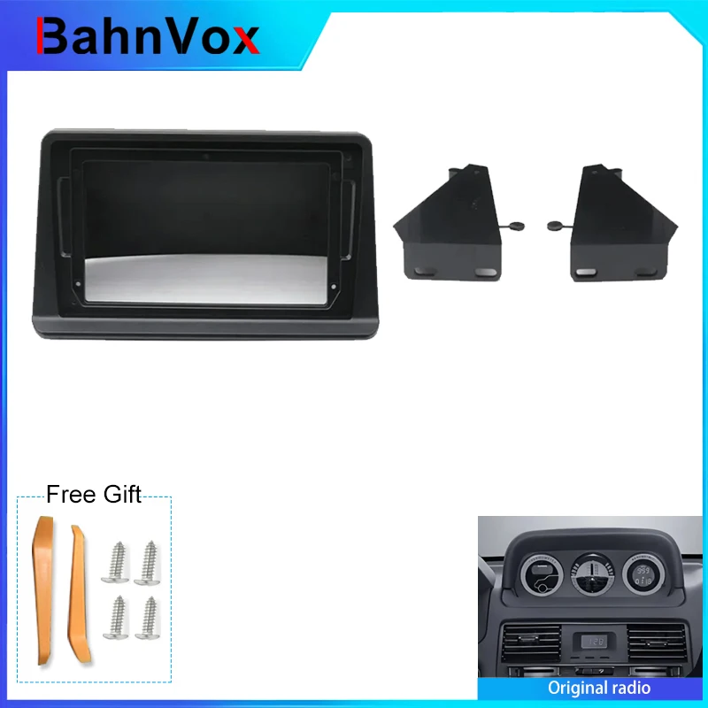 9 inch Android Car Radio frame for Mitsubishi Pajero Montero V31 Cheetah 2din Stereo GPS Fascia bezel Panel Adapter wire harness