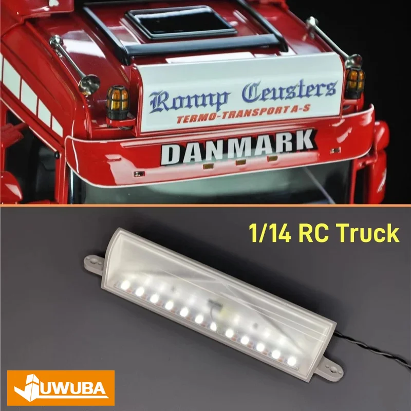 RC Truck LED Roof Sun Visor Light Reklama Light Boxes Części do 1/14 Tamiya Wywrotka SCANIA R470 R620 R730 DIY