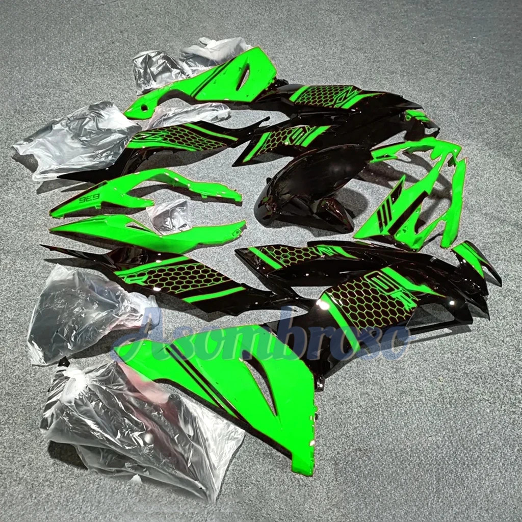 

Комплект обтекателей для мотоцикла в классическом стиле (инжекционное литье) для ZX6R 2019-2024, зеленый с черным, обвесы для кузова ZX-6R
