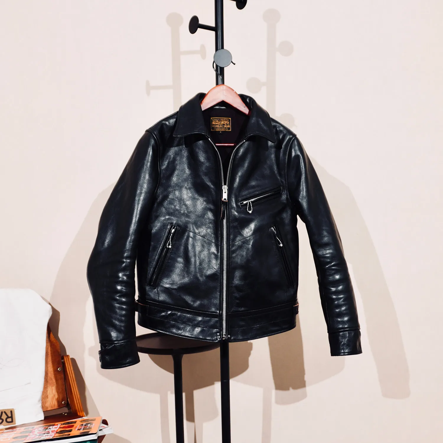 

Replica Mulholland Road Tea Core Horse Leather Vintage Motorcycle Jacket
