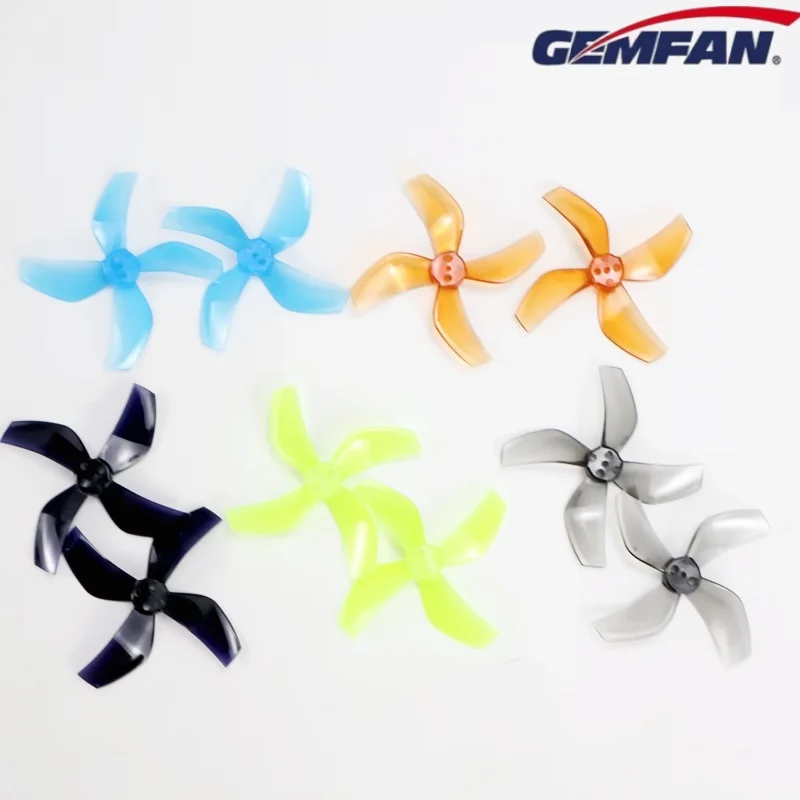 8쌍 16개 젬팬 D51 51mm 2020 2X2X4 4-블레이드 PC 프로펠러 1.5mm RC FPV 프리스타일 2인치 시네웁 덕티드 드론 DIY 부품