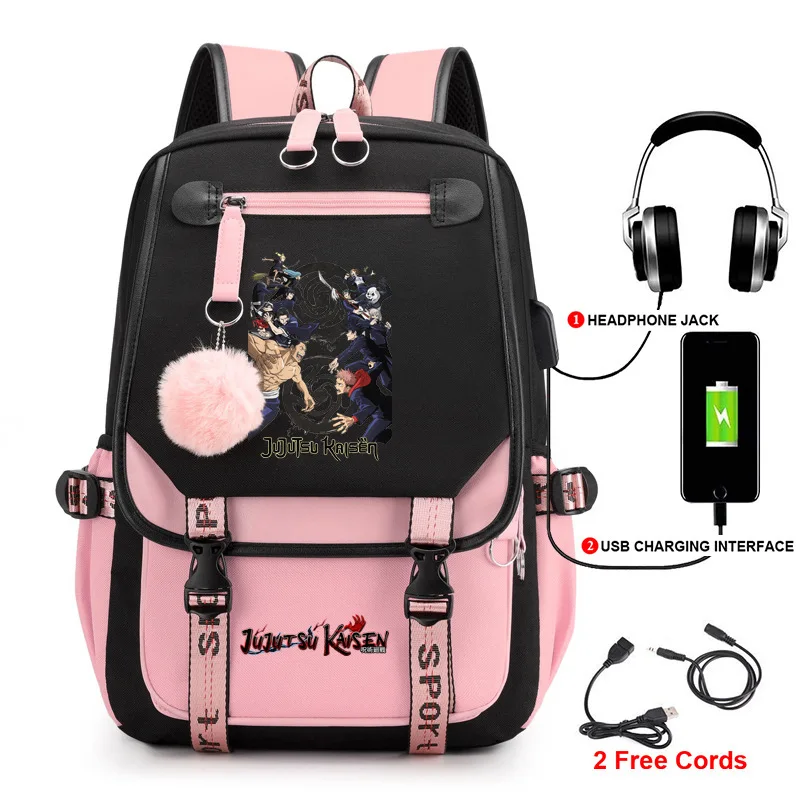 Mochila periférica de Anime Mantra de vuelta a la guerra, mochila escolar para estudiantes, mochila de moda para hombres y mujeres, bolsa de viaje, bolsa para ordenador USB