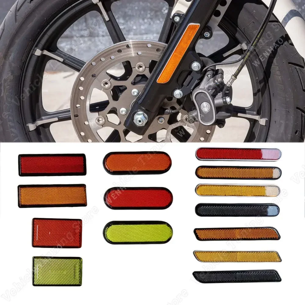 Motorcycle Front Fork Leg Reflectors For Harley Davidson XL883 XL1200 1250 XG500 XG750 Touring Street Dyna Pan V-rod Iron 1986-