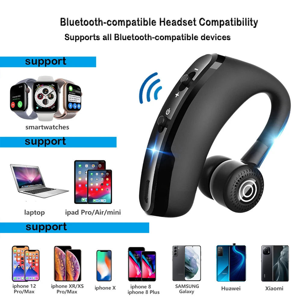Беспроводные стереонаушники Bluetooth V8 rtSpo с микрофоном и микрофоном