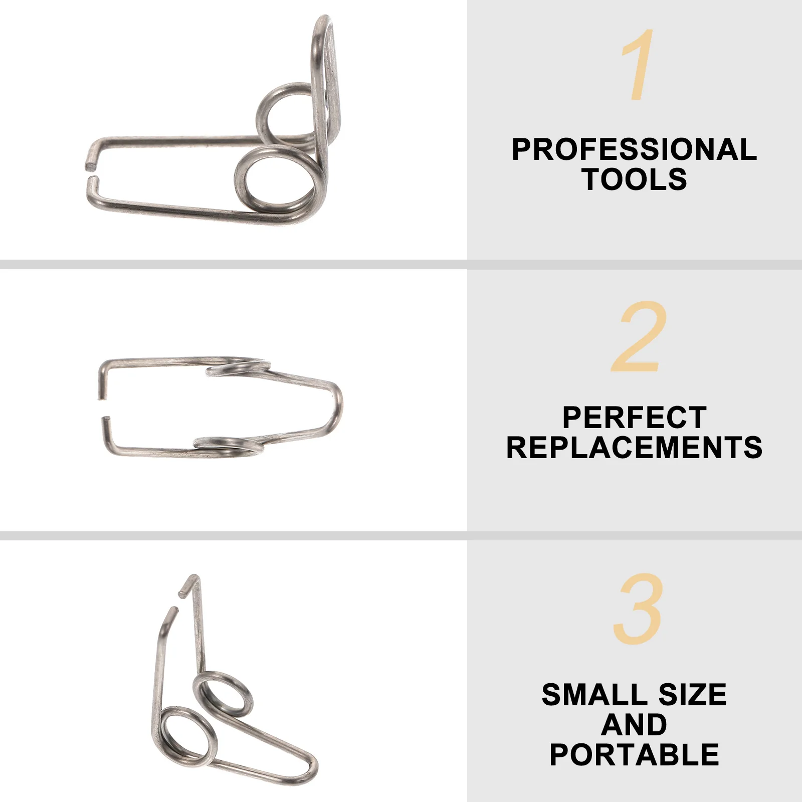 

10Pcs Water Valve Springs Trumpet Iron Durable Replacement Accessories Repair Parts Easy Install for Trumpet French Horn Tuba