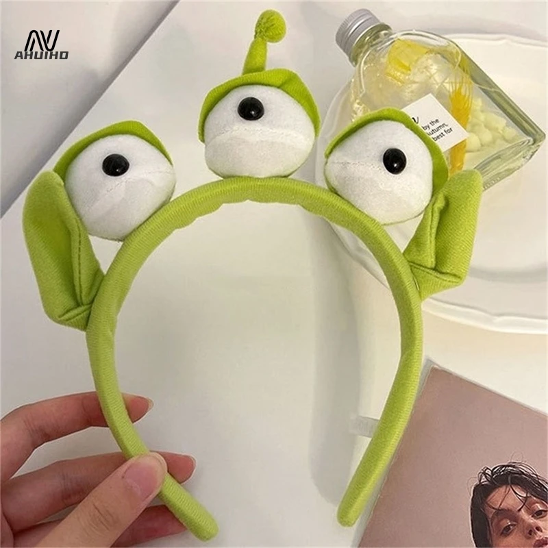 Novelty Funny Three Big Eyes Ears Plush Headband Cartoon Cosplay Party Hair Hoop