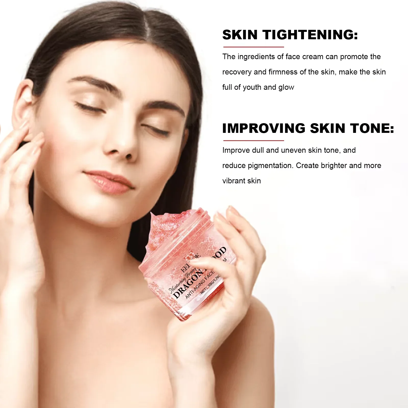 Drachenblutcreme, Gesichtsfeuchtigkeitscreme, Gesichtsverjüngung, Hyaluronsäure, Reparaturserum, feuchtigkeitsspendende, nährende Hautpflegeprodukte