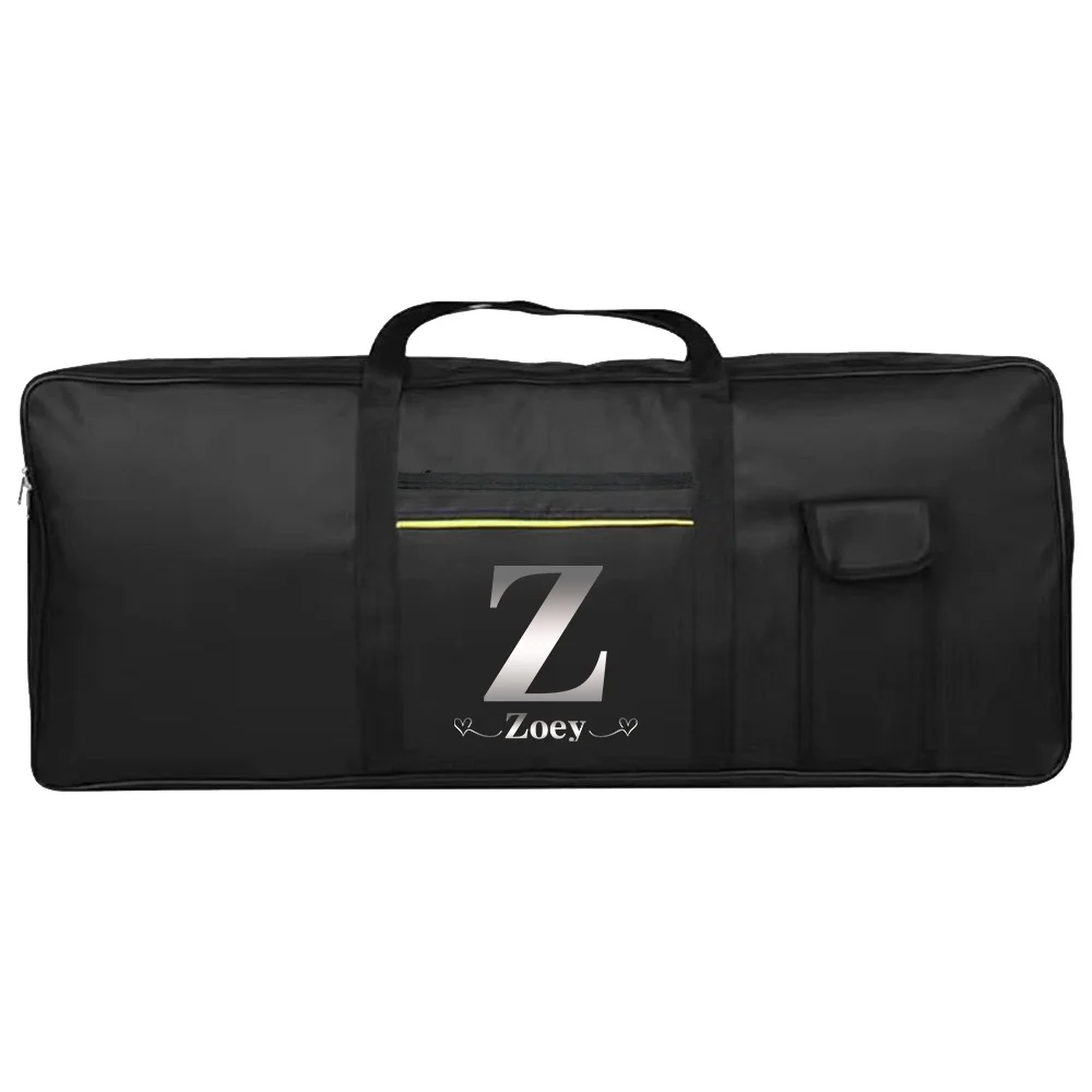 Customized Name: Electronic Piano Bag Portable 61 Key Electronic Keyboard Bag Instrument Dustproof Protection Bag Durable
