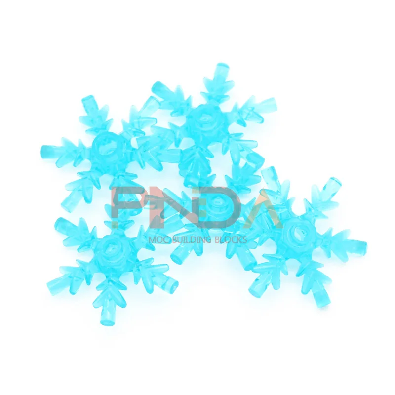 Building Blocks City DIY Accessories Snowflake Ice Crystal Bricks Compatible with 42409 Construction Toys for Children