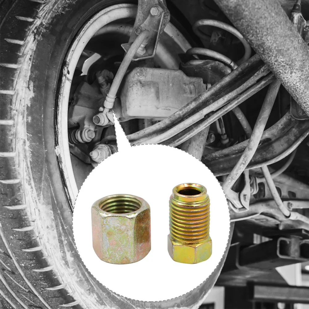 

Brake Line Pipe Connector 25 Pcs Bubble Flare Nuts for Brake Pipe Fittings Joints Adapter Repair Tool