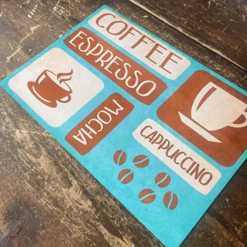 Coffee Espresso Cappuccino Mocha - Metal Wall Sign