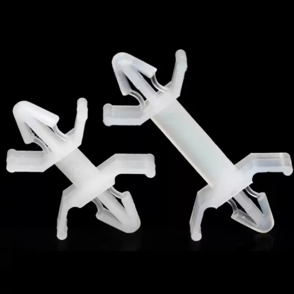 100pcs Nylon Push In Rivet Standoff Spacer, Insulated Auto Fixing Fastener for 4mm Hole, 0.8-2.2mm Thick PCB Circuit Chassis