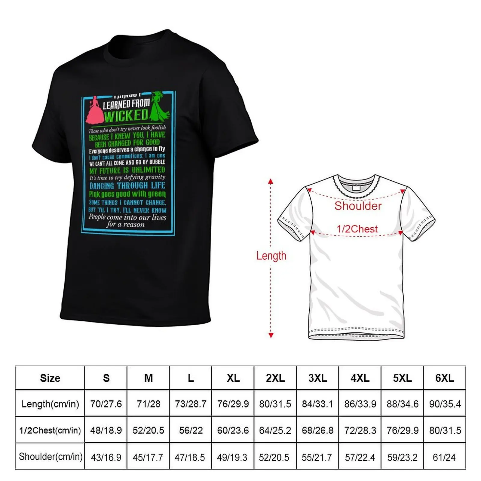 Things I Learned T-Shirt Sports Casual Short Sleeve Cotton Tee