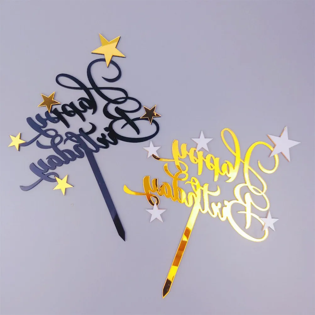 

Очаровательный черный топпер для торта «Звезда», украшения для капкейков на день рождения, для декора праздничных десертов, несъедобные, хорошего качества, безопасные