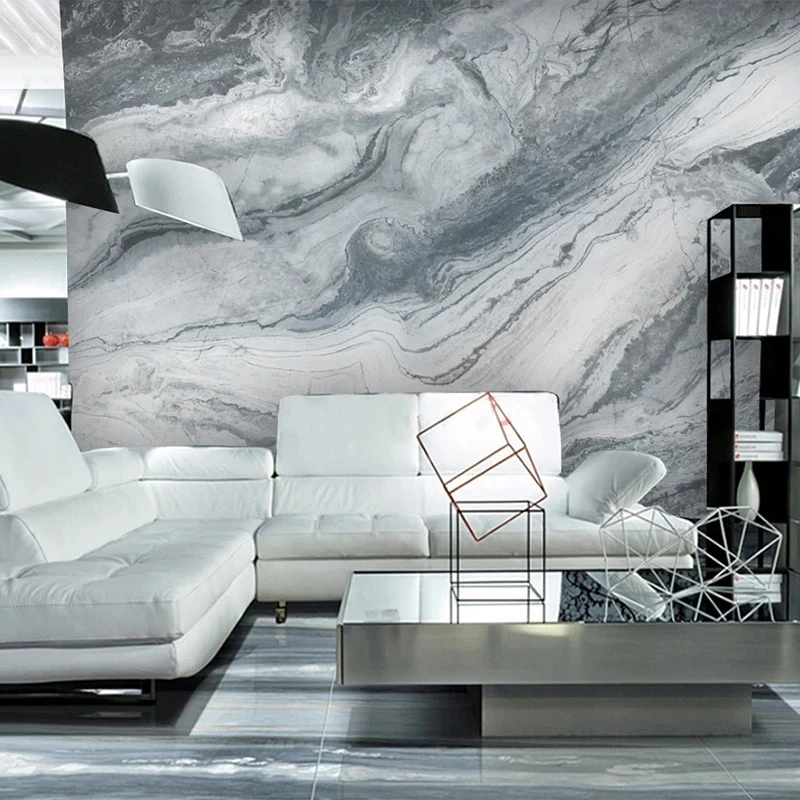Customized Mural Wallpaper 3D Marble Abstract Art Modern Living room sofa background wall bedroom restaurant study Hotel photo