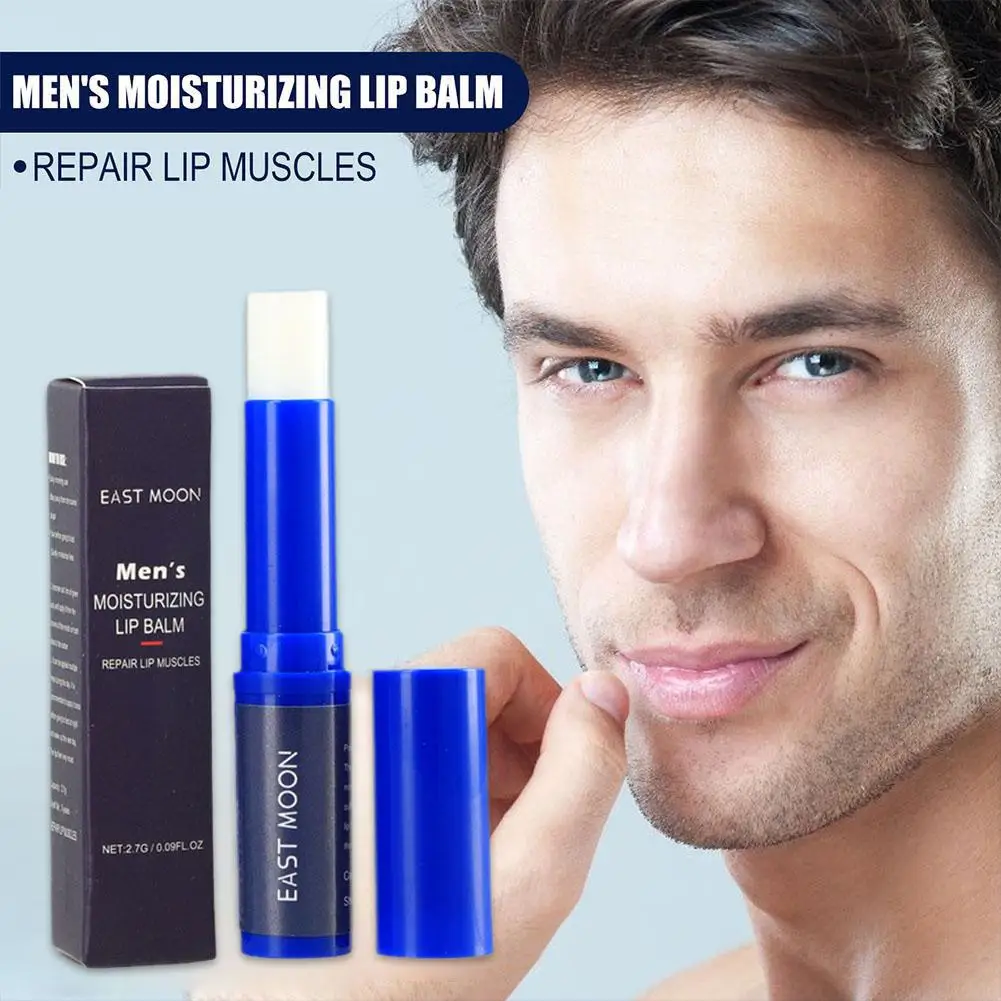 Bálsamo labial masculino hidratante remodelar lábios rachados refrescante e não gorduroso nutritivo bálsamo labial presente para pai lábios ca v2x7