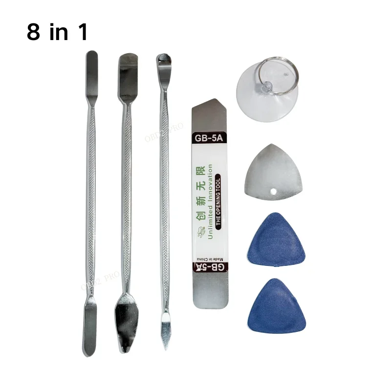 3PCS Repair Tools Smart Phone Opening Pry Hand Tool Kit Blade Metal Spudger Disassemble Tools For APPLE Tablet PC Mobile Phone