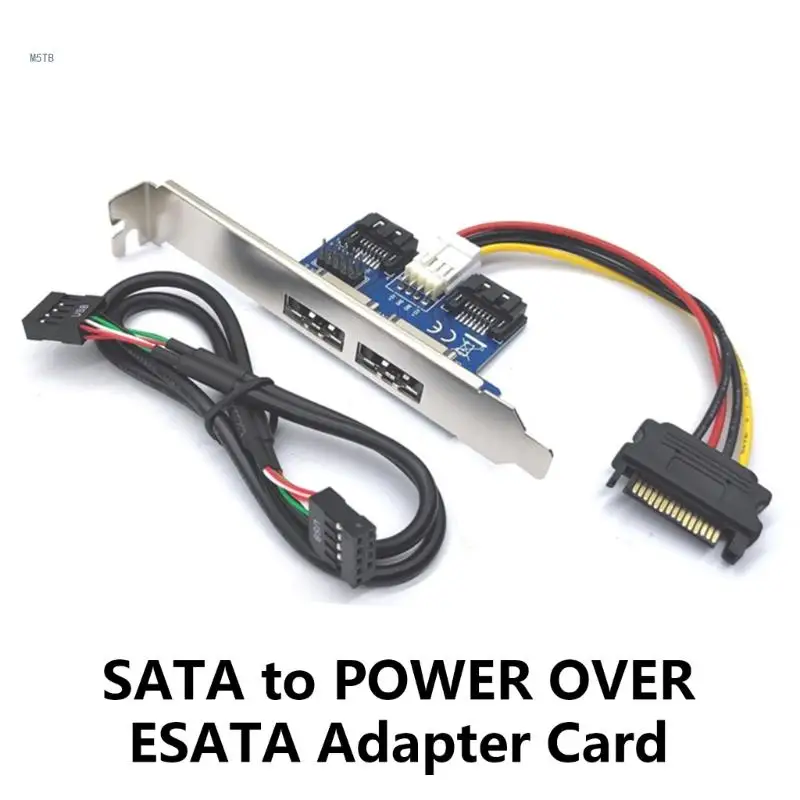 

Two Voltages SATAs to Power Over ESATA Interfaces Card, Connectors SATAs Devices Seamlessly Dropship