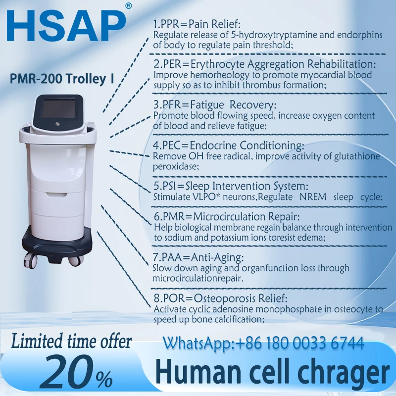 

PEMF multi-functional Trolley type commercial Whole body pulse magnetic therapy human body pain relief machine