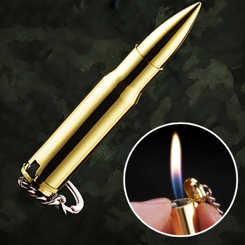 Bullet-Shaped Hervulbare Butaangas Creativity Creativity Creativity, Metal Sleutelhanger, Mini Drawer Hanger