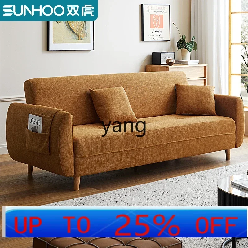 

LH living room sofa bed dual-purpose cotton and linen multi-functional foldable fabric sofa