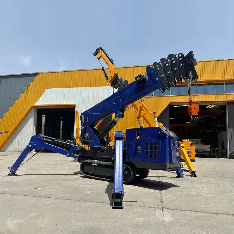 Customized Crane Mini Spydercrane Track Mobile Spider Crane Fly Jib Man Basket Menlift