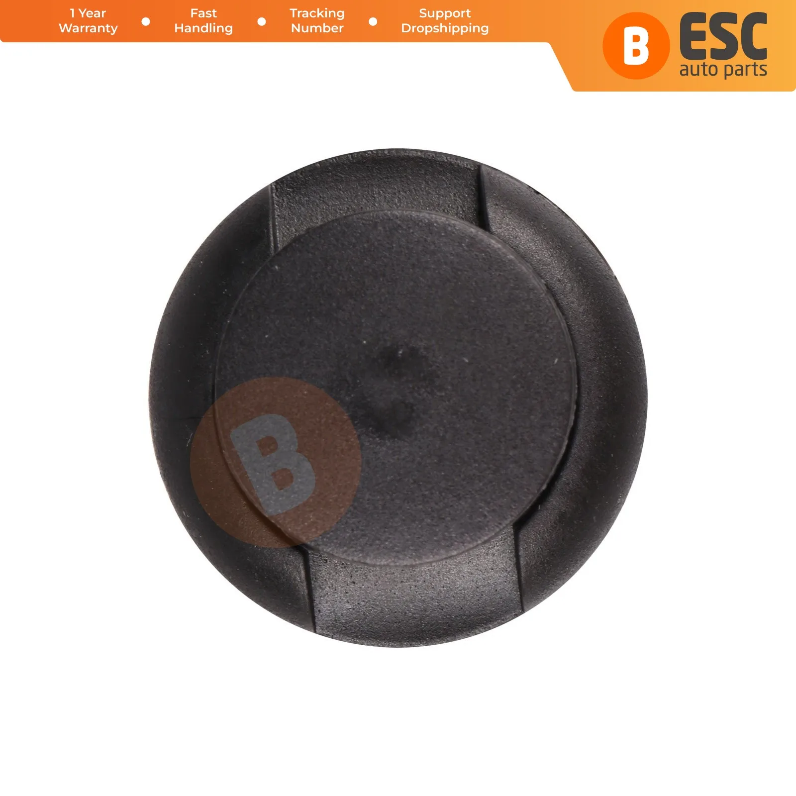 ESC ECF1615 10 Pieces Front Fender Push-type Retainer, Black for Honda : 91501-S04-003, 90157-SP0-901, Mitsubishi: MU000319 image 2