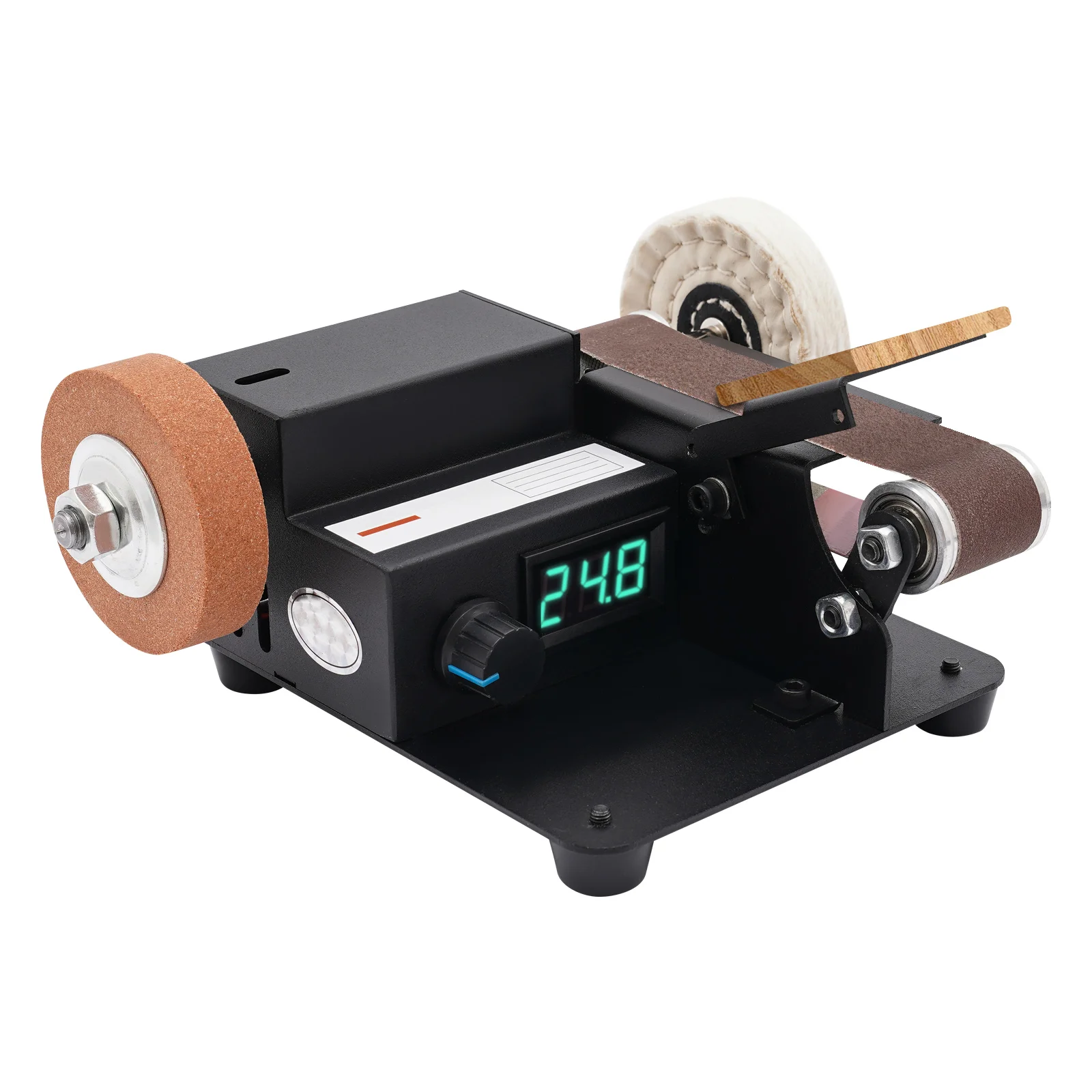 Mini Belt Sander, Infinitely Adjustable Speed Mini Belt Sander, Desktop Belt Sander