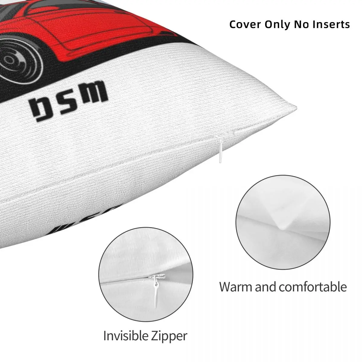 Eclipse 2G DSM Red (8) Square Pillowcase Polyester Pillow Cover Velvet Cushion Decor Comfort Throw Pillow For Home Car