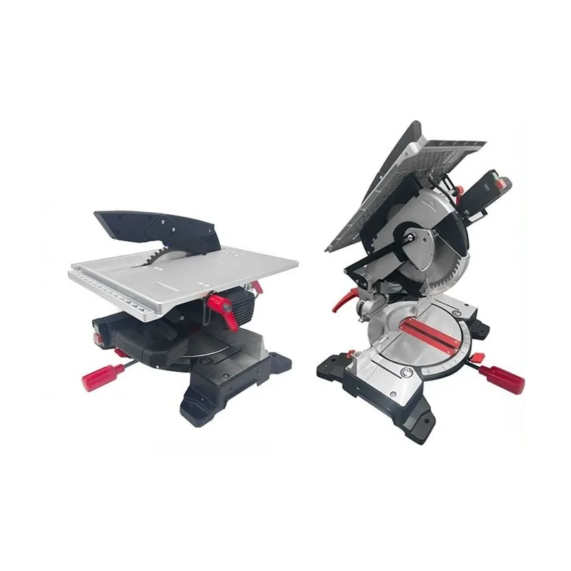 

10 Inch Electric Saw Aluminum Machine 220V/1600W Multifunctional Miter Table Saw 45 Degree Cutting Sawing Circular Saw