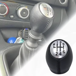 6 Speed Car Gear Shift Knob Leather Handleball For Renault Megane MK3 Clio Laguna For Nissan For Vauxhall Interior Accessories