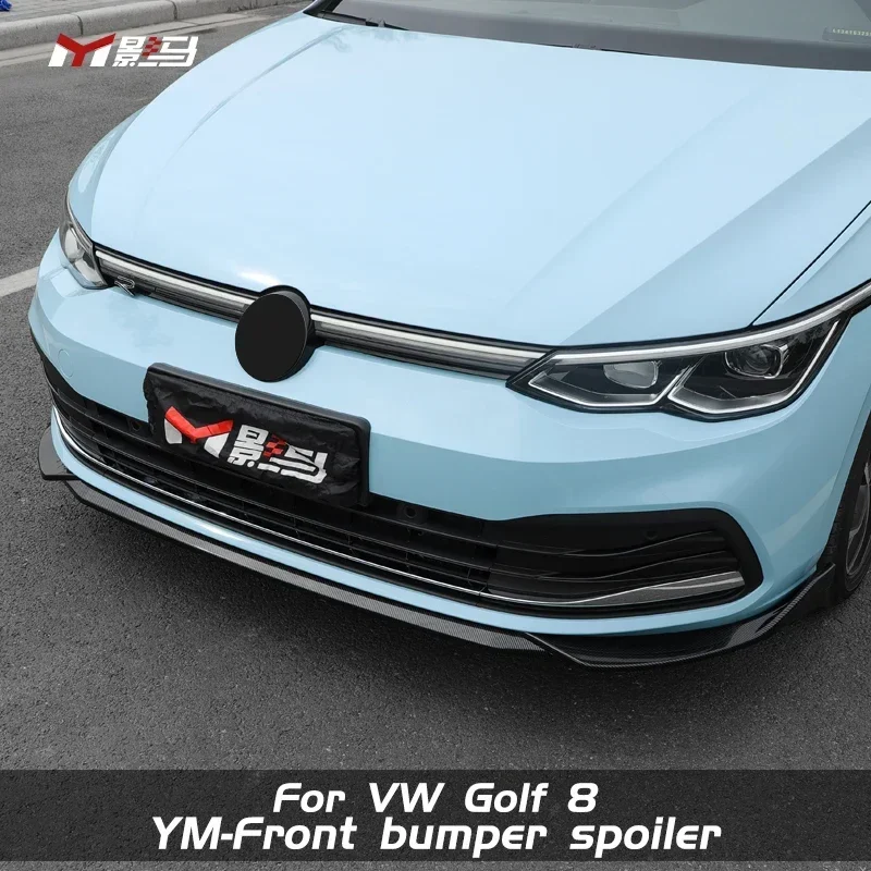 FOR Volkswagen Golf 8 Dedicated front shovel GTI R-Line Sport Front lip bumper Lip Spoiler exterior modification kit