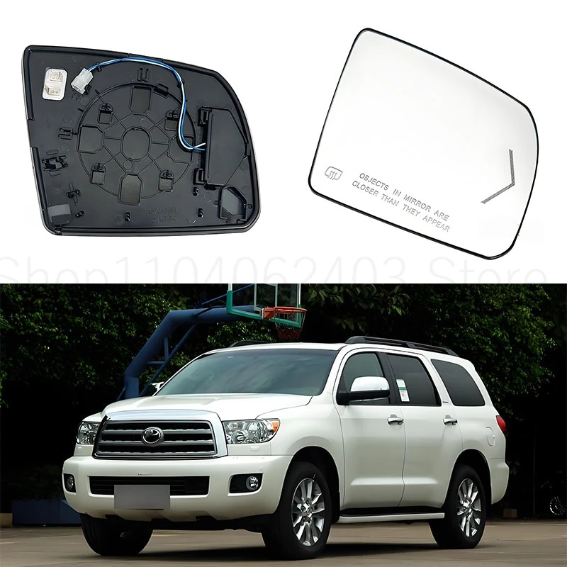 

espejo para auto Suitable for Toyota Tanto Sequoia 07-20 mirror mirror Rearview mirror LED mirror mirror heating glass