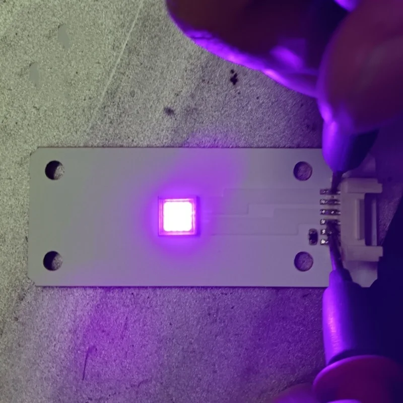 lámpara de curado ultravioleta 405nm del módulo UV LED del poder más elevado 50W 8080 para el curado de tinta