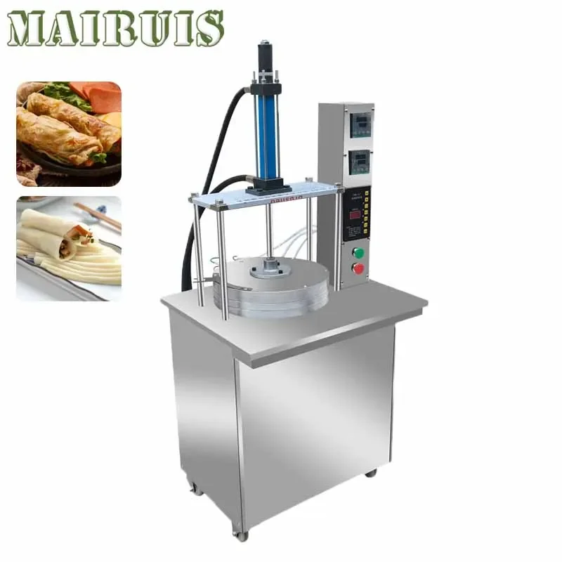 35Cm Hydraulic Automatic Pancake Machine Crepe Maker Heated Dough Press Pie Roti Arabic Bread Cake Making Machine