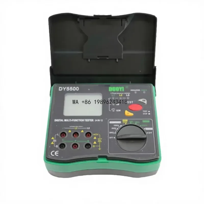 Wmwmnu DY5500 4 in 1 Multimeter Earth Ground Resistance Tester Insulation Tester Voltmeter Phase Indicator