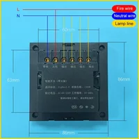 Tuya Zigbee 3.5 Inch Smart Wall Switch Touch Screen 4 Groups Switch 8-way Scene Radar Sensor Dimming Switch Curtain Smart Home 6