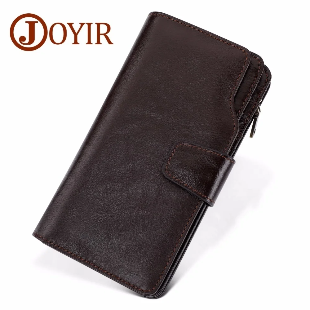 Luxury Genuine Leather Men's Wallets Long Purse Male Wallet Card Holder Clutch Bags Walets Phone New