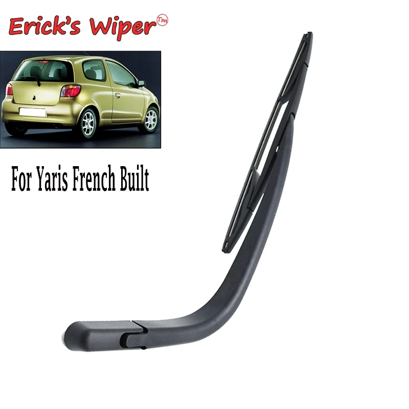 Erick's Wiper-Kit de balais et bras d'essuie-glace arrière pour Toyota Yadditif, pare-brise de const